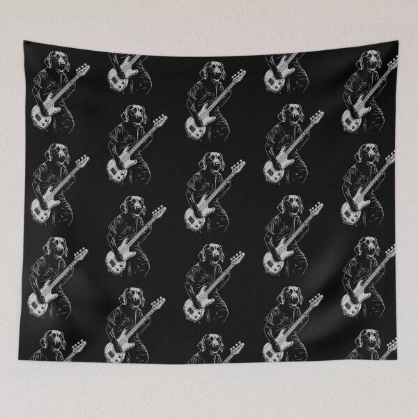 Item preview, Funny Black Labrador Guitarist Bass Guitar Mom Dad Kids designed and sold by rafaeltto.