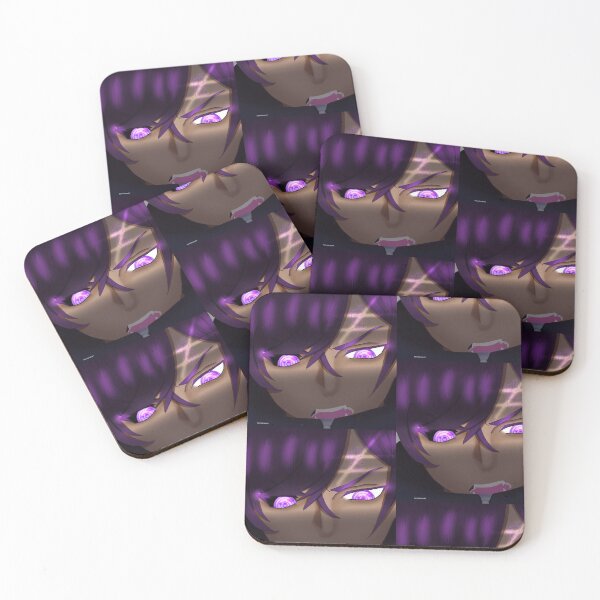 Item preview, Neon dark violet Curse Demon Boy – Dark Anime Fantasy Art designed and sold by kerissfantasyart .