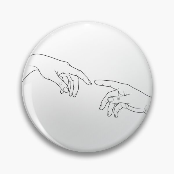 Item preview, Minimalist Hands Line Art Design | Abstract Touch Drawing Aesthetic designed and sold by Sanika arts .
