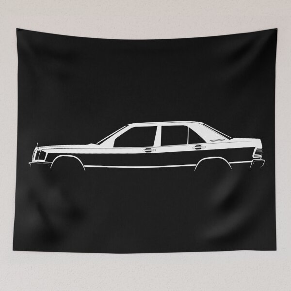 Item preview, 190 E (W201) (White) designed and sold by Car Silhouettes.