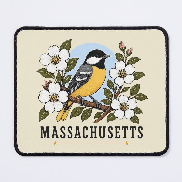 Item preview, Massachusetts Chickadee & Mayflower Homage designed and sold by The-Drip-Studio.