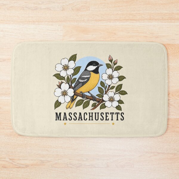 Item preview, Massachusetts Chickadee & Mayflower Homage designed and sold by The-Drip-Studio.