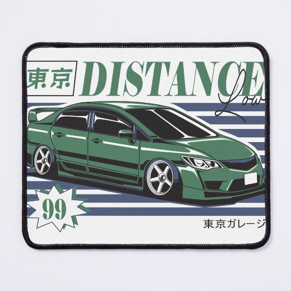 Item preview, Tokyo Distance Low - JDM Slammed Sedan Street Style Poster designed and sold by Pupung oktavian.