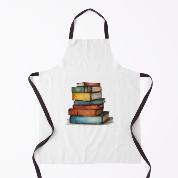 Item preview, Watercolour illustration of a stack of very colourful books designed and sold by Roxane Bay.