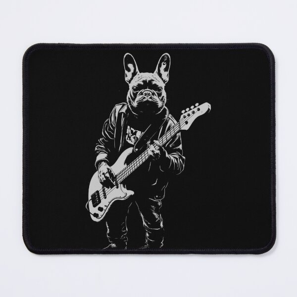 Item preview, Funny French Bulldog Guitarist Bass Guitar Mom Dad Kids designed and sold by rafaeltto.