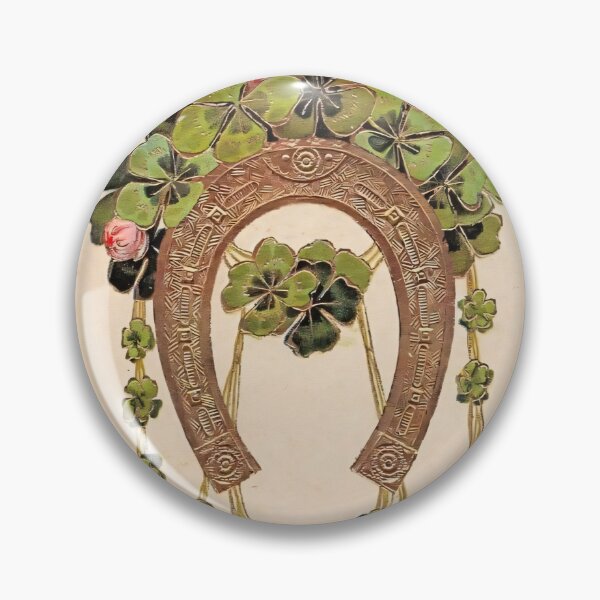 Item preview, Lucky Clover Horseshoe Illustration designed and sold by LittleCloverPress.