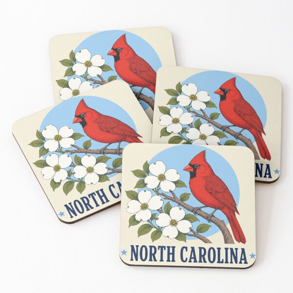 Item preview, North Carolina Cardinal & Dogwood Homage designed and sold by The-Drip-Studio.