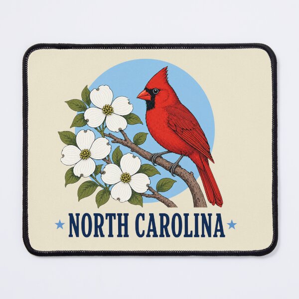 Item preview, North Carolina Cardinal & Dogwood Homage designed and sold by The-Drip-Studio.