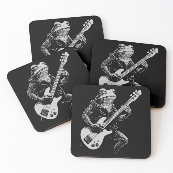Item preview, Funny Frog Guitarist Bass Guitar Mom Dad Kids designed and sold by rafaeltto.