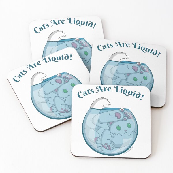 Item preview, Cats are Liquid designed and sold by Sarah Mathia Art.