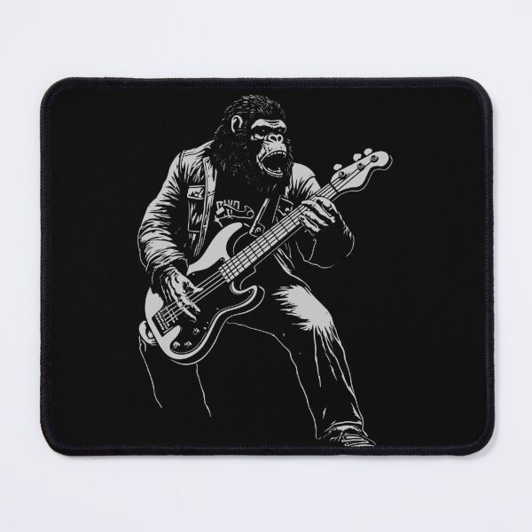 Item preview, Funny Gorilla Guitarist Bass Guitar Mom Dad Kids designed and sold by rafaeltto.