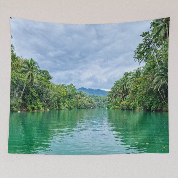 Item preview, Loboc River, Bohol - Emerald Jungle Waterway | Iconic Philippines Tropical Nature Art designed and sold by Ross.A.Campbell.