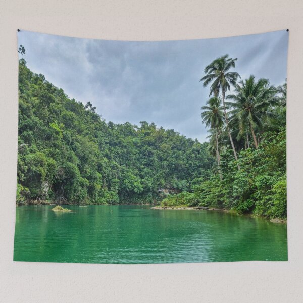 Item preview, Loboc River, Bohol - Emerald Jungle Waterway | Iconic Philippines Tropical Nature Art designed and sold by Ross.A.Campbell.