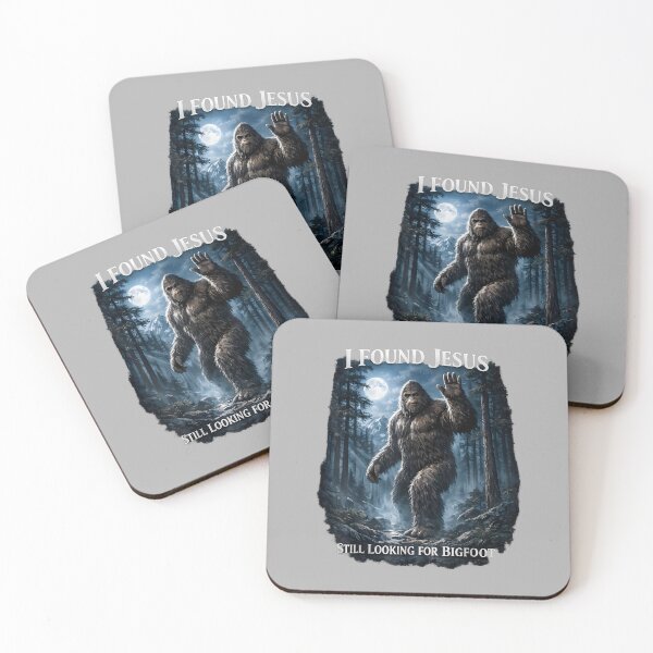 Item preview, I Found Jesus Still Looking Bigfoot Funny Christian designed and sold by ArleneRowe.