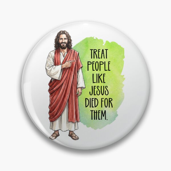 Artikelvorschau, Wie Jesus möchte, dass wir Menschen behandeln entworfen und verkauft von Lion and Lamb Design.