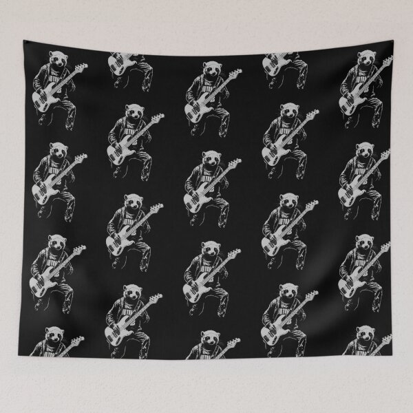 Item preview, Funny Meerkat Guitarist Bass Guitar Mom Dad Kids designed and sold by rafaeltto.