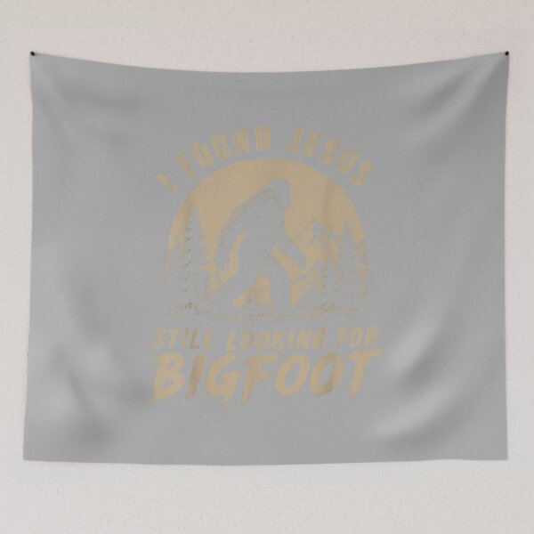 Item preview, I Found Jesus Still Looking for Bigfoot Funny Christian Men designed and sold by ArleneRowe.