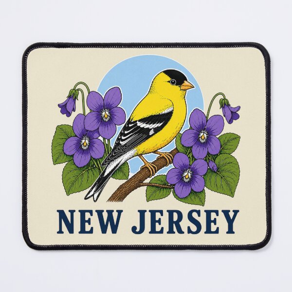 Item preview, New Jersey Goldfinch & Violet Homage designed and sold by The-Drip-Studio.