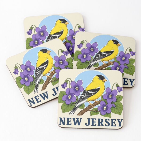 Item preview, New Jersey Goldfinch & Violet Homage designed and sold by The-Drip-Studio.