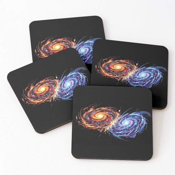 Item preview, Cosmic Duality Galaxy Collision Art designed and sold by InkFool.