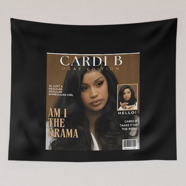 Artikelvorschau, Cardi B Magazin-Cover-Grafik Hip-Hop entworfen und verkauft von Story75.