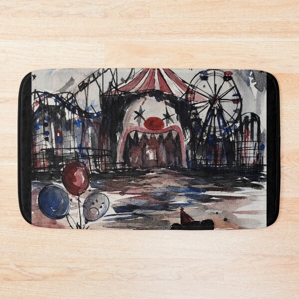 Item preview, Dark Carnival Clown Watercolor  designed and sold by eliramaison.