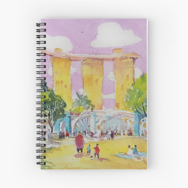 Item preview, Victoria Theatre lawn with view of Marina bay Sands and Anderson bridge  designed and sold by Almondtree.