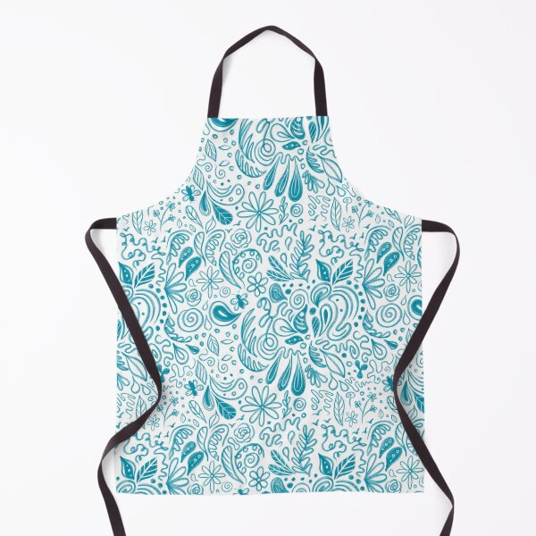 Item preview, Blue Coastal Floral Pattern Design designed and sold by beachlifeshop.