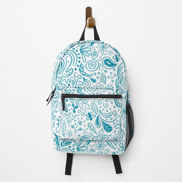 Item preview, Blue Coastal Floral Pattern Design designed and sold by beachlifeshop.