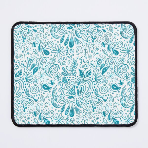 Item preview, Blue Coastal Floral Pattern Design designed and sold by beachlifeshop.