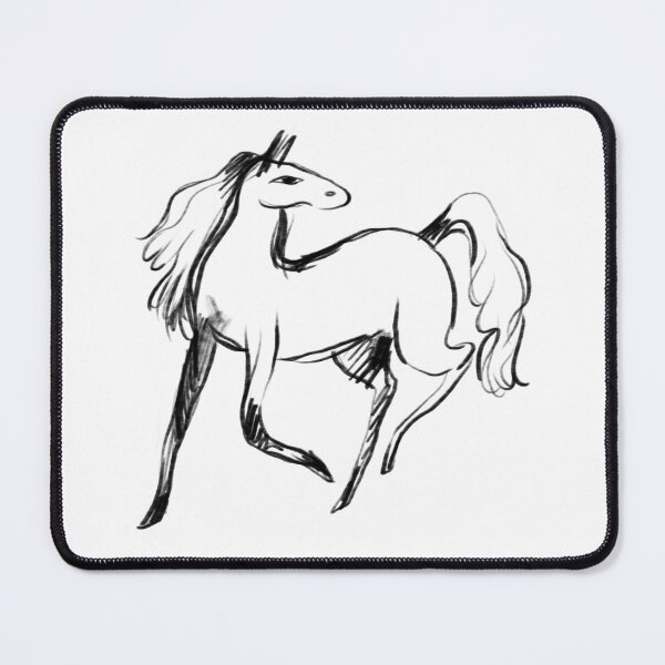 Item preview, Wild and Free — Ink Sketch Horse Print designed and sold by AnnaVikhrArt.