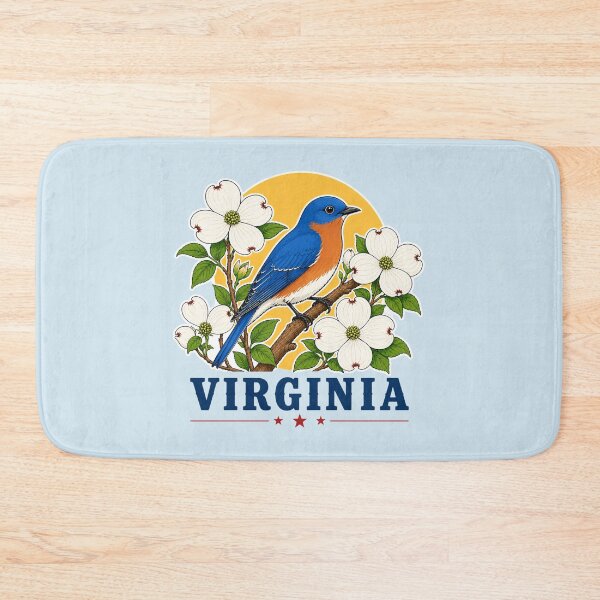 Item preview, Virginia Bluebird & Dogwood Heritage Graphic designed and sold by The-Drip-Studio.