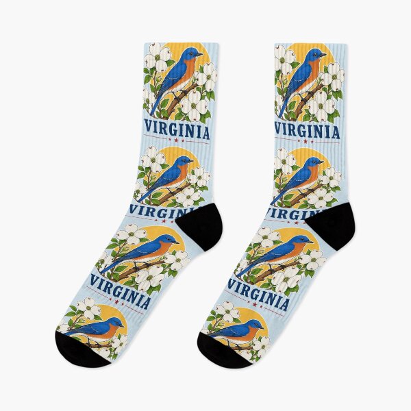 Item preview, Virginia Bluebird & Dogwood Heritage Graphic designed and sold by The-Drip-Studio.