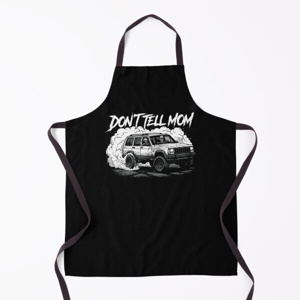 Item preview, Don't Tell Mom White XJ Cherokee Drifting Skeletons Graphic designed and sold by Off-Road-Zone.