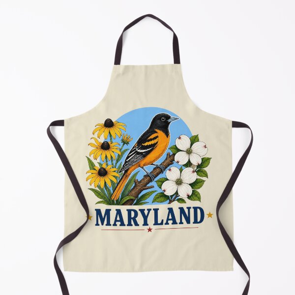 Item preview, Maryland Oriole & Black-Eyed Susan Heritage Graphic designed and sold by The-Drip-Studio.