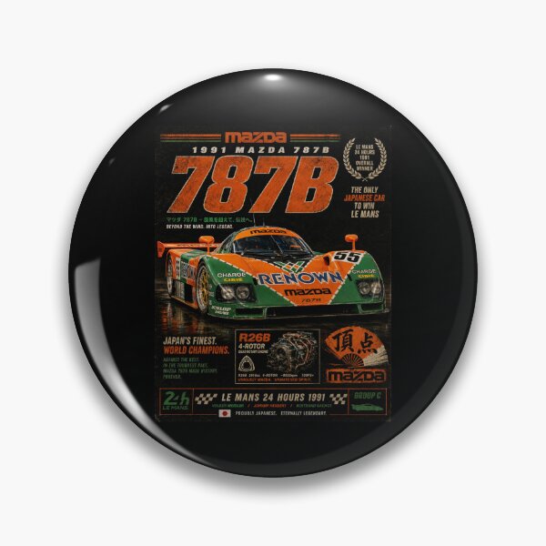 Item preview, 1991 Mazda 787B R26B Rotary JDM Racing Legend Vintage Art designed and sold by TheArtOfCar.