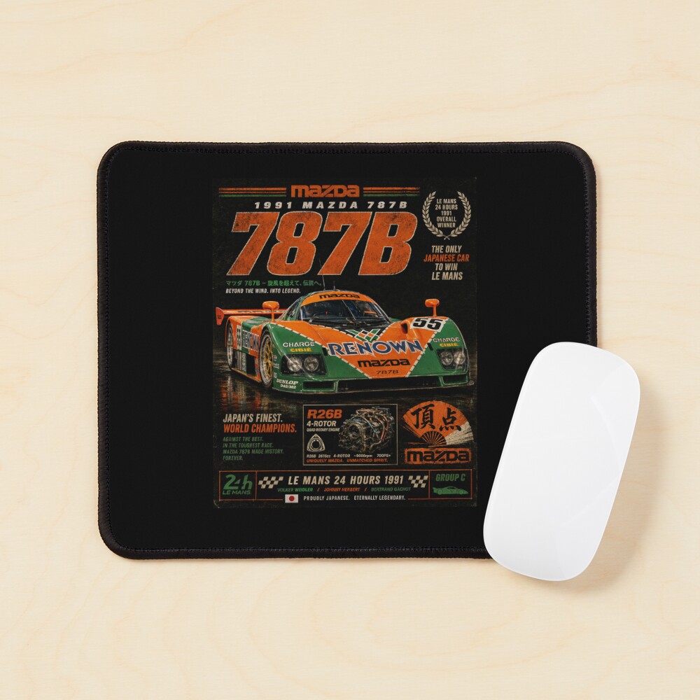 1991 Mazda 787B R26B Rotary JDM Racing Legend Vintage Art