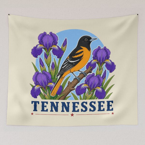 Item preview, Tennessee Oriole & Iris Heritage State Graphic designed and sold by The-Drip-Studio.