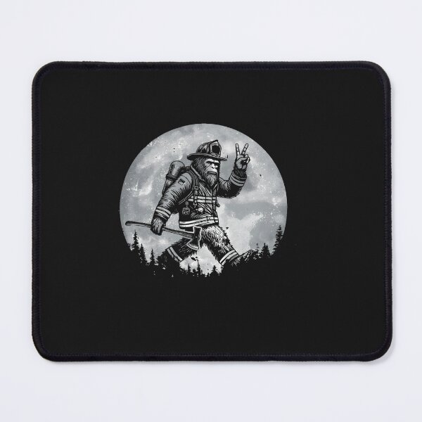 Item preview, Firefighting Retro Bigfoot Firefighter Sasquatch Fireman designed and sold by FrankIsabel.