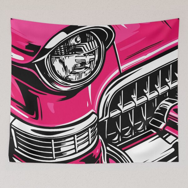 Item preview, Pink Classic Car Headlight Close Up Art designed and sold by RamyGallery.