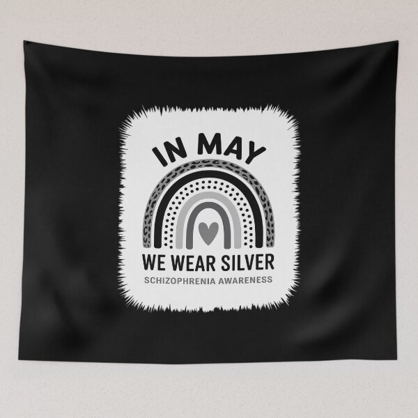 Item preview, In May We Wear Silver Ribbon for Schizophrenia Awareness designed and sold by grounabslaninal.
