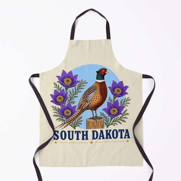 Item preview, South Dakota Pheasant & Pasque Flower Heritage Graphic designed and sold by The-Drip-Studio.