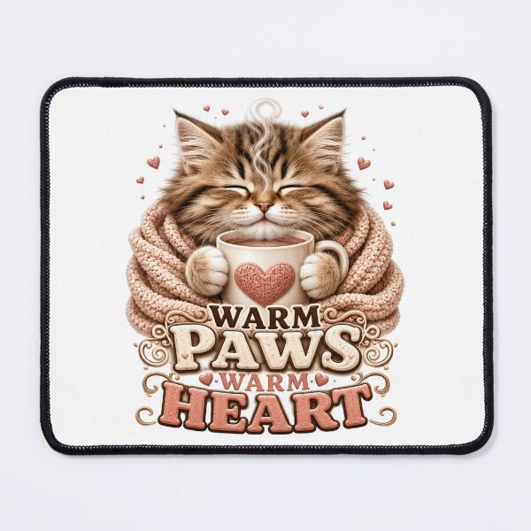 Item preview, Warm Paws Cozy Kitten Energy designed and sold by pradeepvisuals.