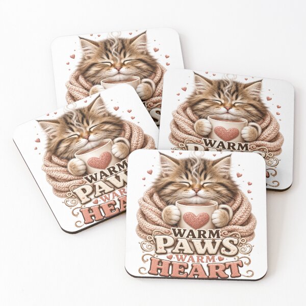 Item preview, Warm Paws Cozy Kitten Energy designed and sold by pradeepvisuals.