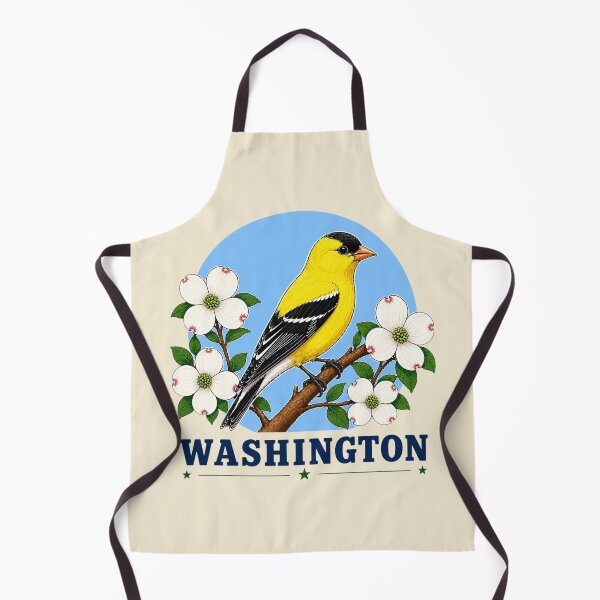 Item preview, Washington Goldfinch & Pacific Dogwood Homage designed and sold by The-Drip-Studio.