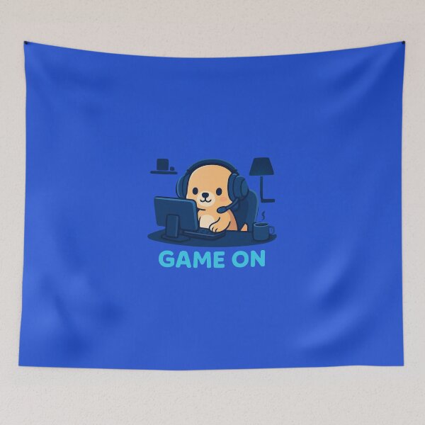 Item preview, Game On Kawaii Gamer Dog Design designed and sold by Noxivora.