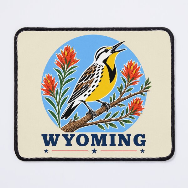 Item preview, Wyoming Meadowlark & Indian Paintbrush Homage designed and sold by The-Drip-Studio.