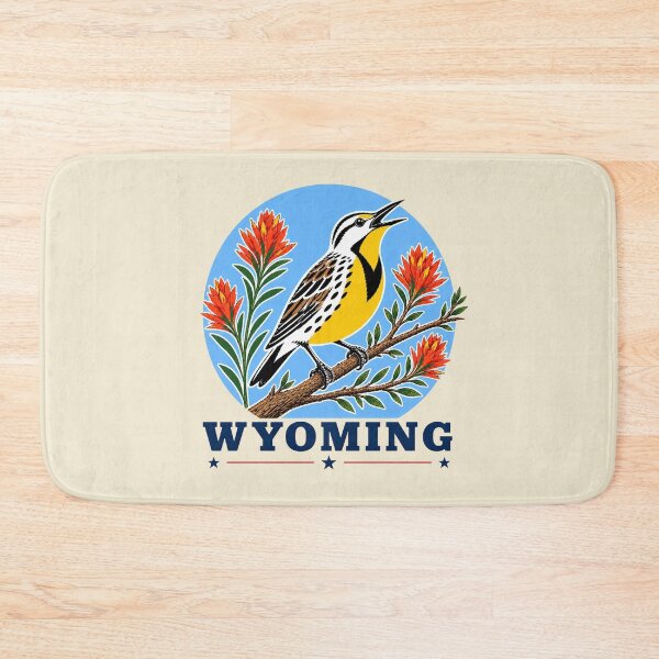 Item preview, Wyoming Meadowlark & Indian Paintbrush Homage designed and sold by The-Drip-Studio.