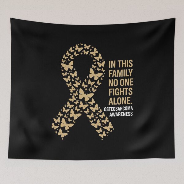 Item preview, In This Family No One Fights Alone OSTEOSARCOMA AWARENESS designed and sold by grounabslaninal.