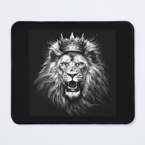 Item preview, Royal Crowned Lion King Portrait designed and sold by inkoutninja.